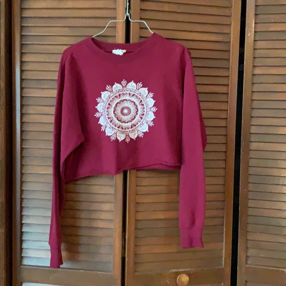 Long sleeve crop top